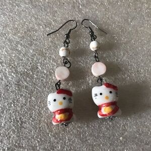 Hello Kitty Dangle Earrings